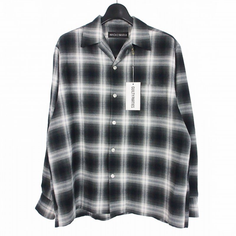ワコマリア WACKO MARIA 25SS OMBRE CHECK OPEN COLLAR SHIRT オンブレ 