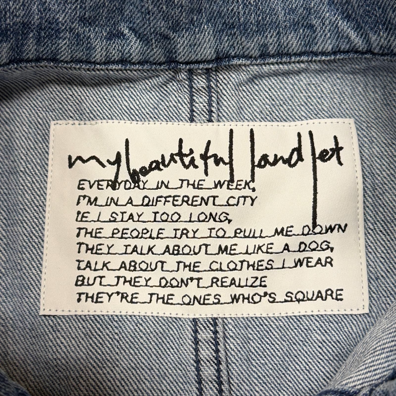 参考上代61600円 未使用 my beautiful landlet 25SS DENIM COVERALL 