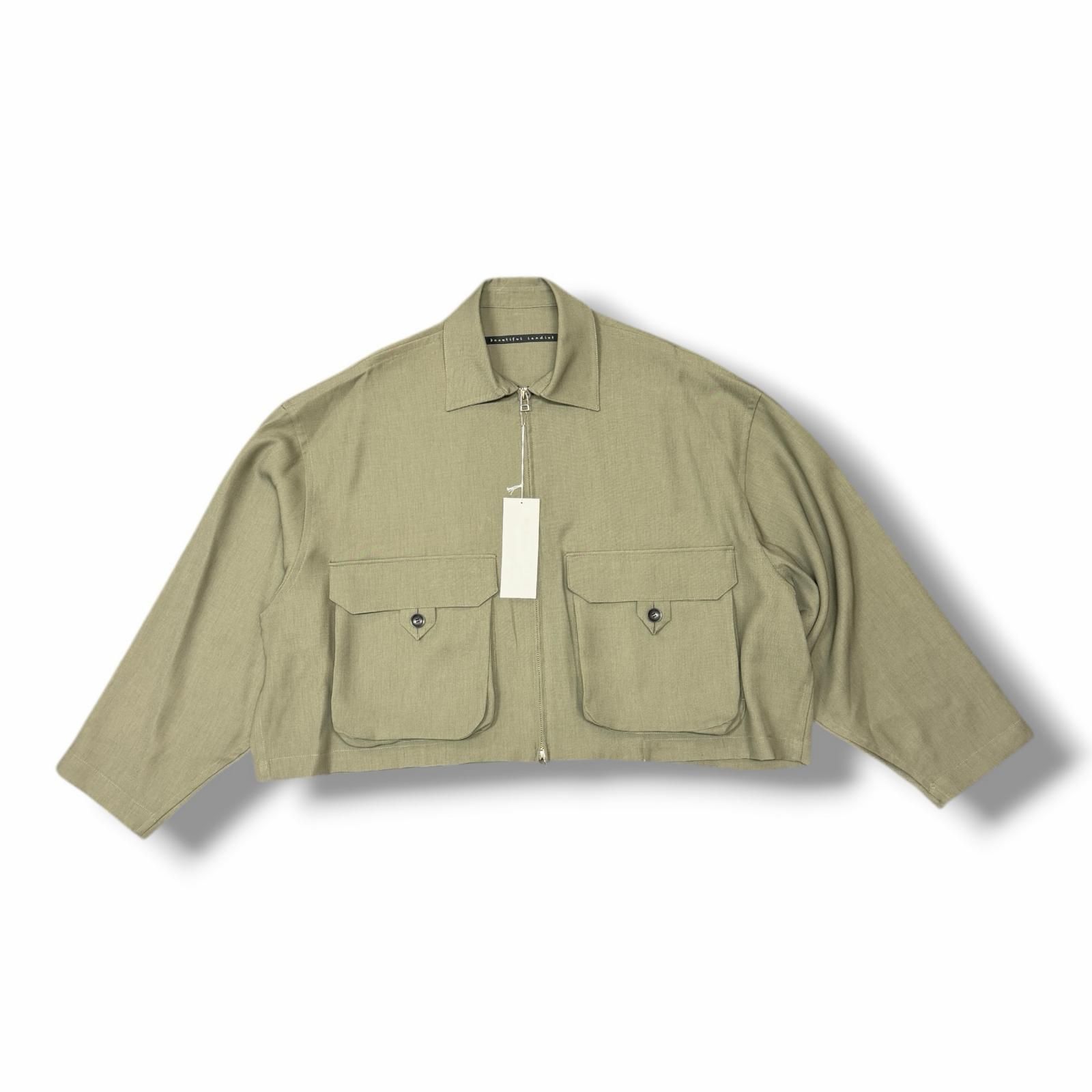 参考上代43780円 未使用 my beautiful landlet 25SS 2WAY DOUBLE CLOTH 