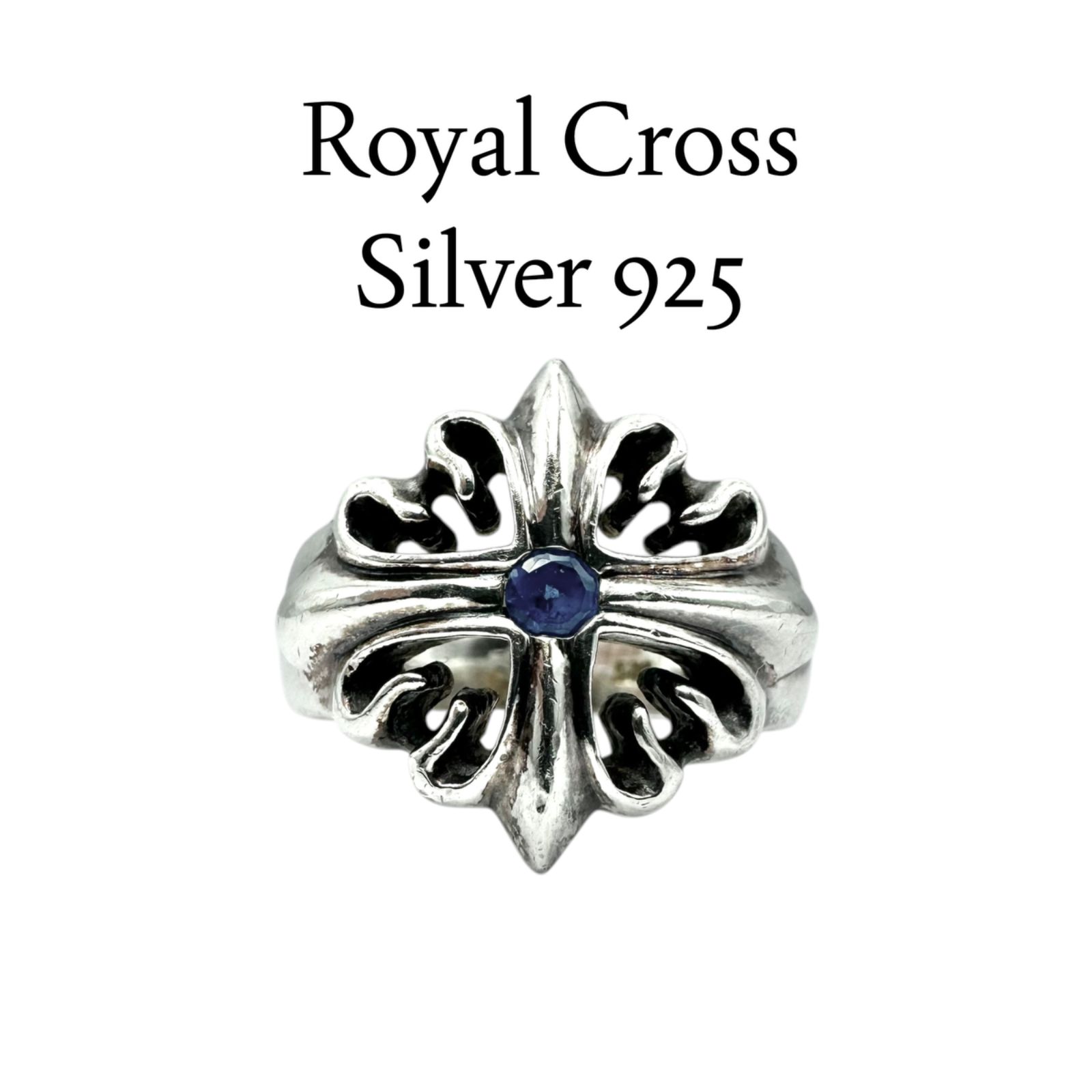 気品を纏う】クロス 十字架 Silver 925 刻印 Design Ring シルバー 
