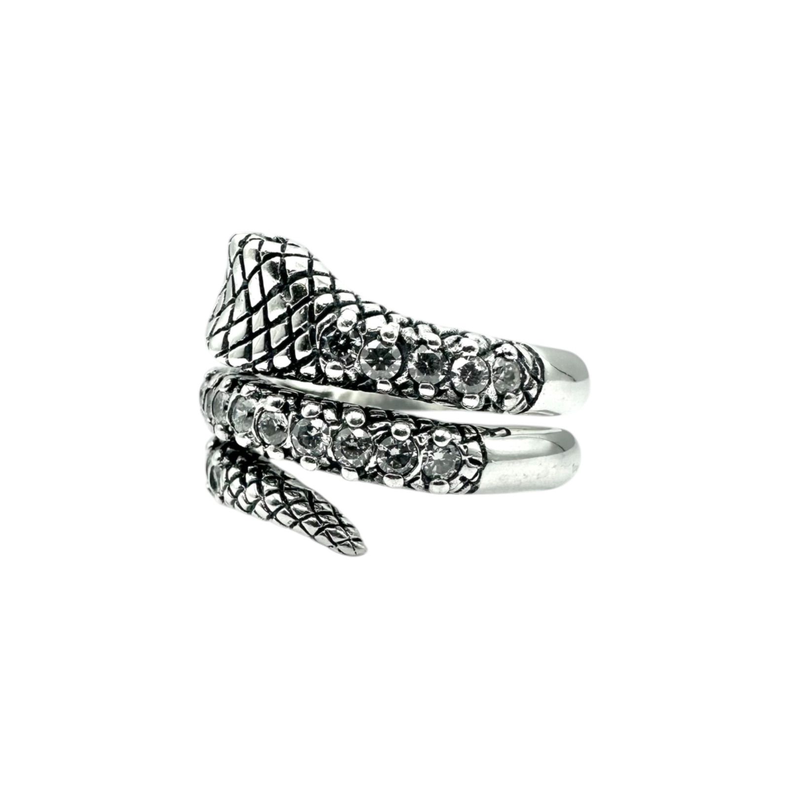 抜群の存在感】 スネーク 蛇 Silver 925 刻印 Design Ring シルバー 