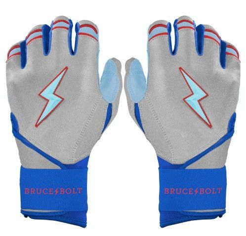 ブルースボルト　野球　ソフトボール　バッティンググローブ　ロングカフ 　メタリックシルバー　James Outman Signature Series Long Cuff Batting Gloves - Metallic Silver