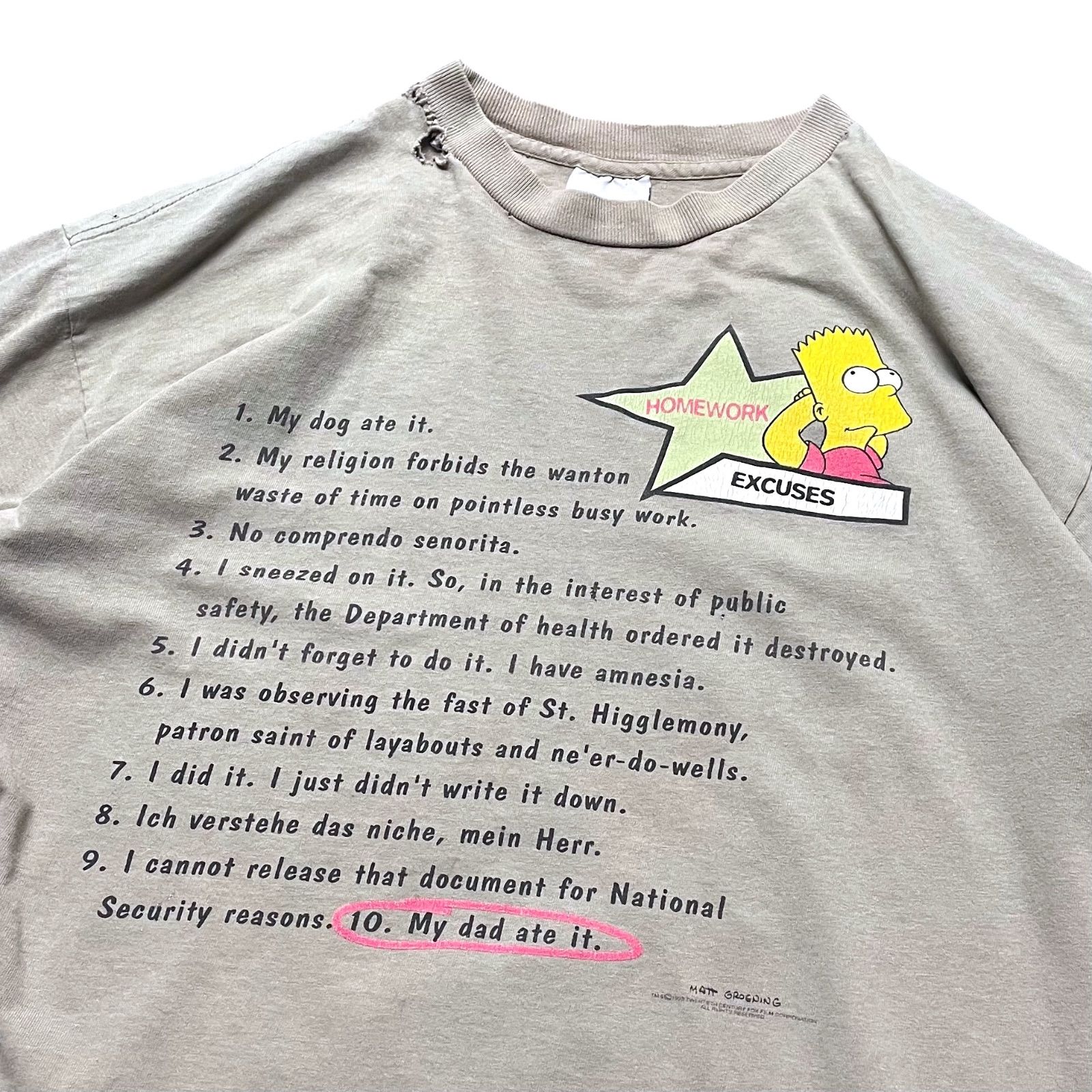 90s Stanley Desantis シンプソンズ　Tシャツ 1990's 