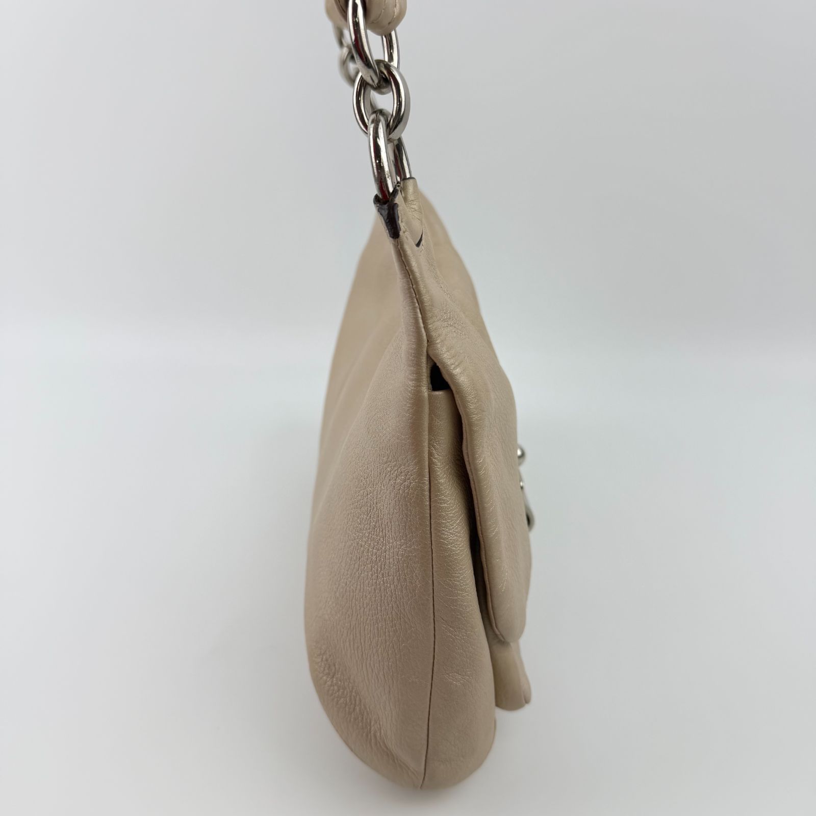 中古】COACH コーチ ショルダーバッグ ベージュ レザー ヴィンテージ 