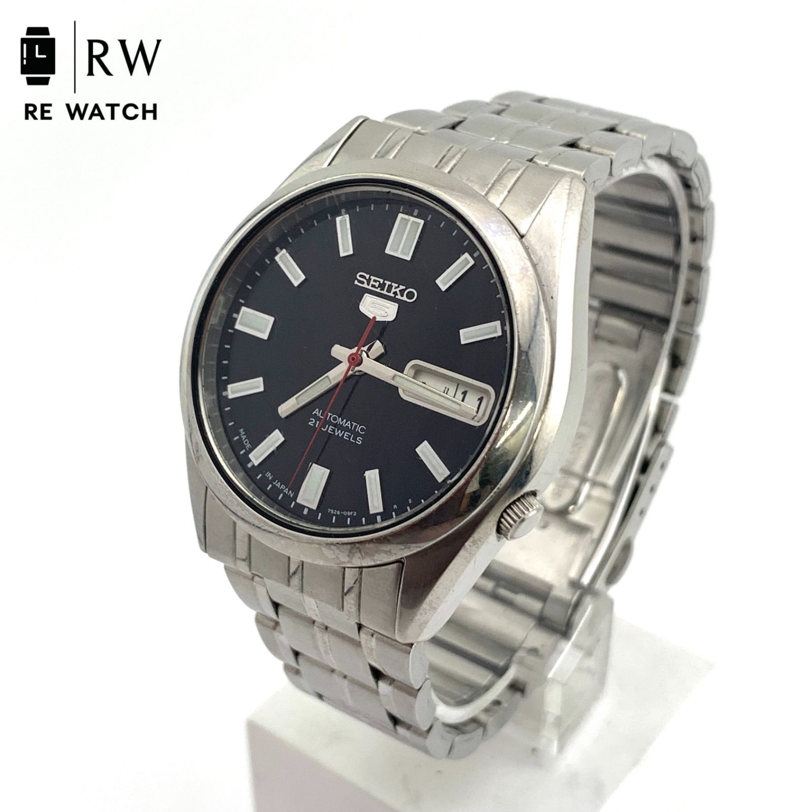 ジャンク】SEIKO 7S26-03B0 自動巻き時計 ブラックダイヤル - メルカリ