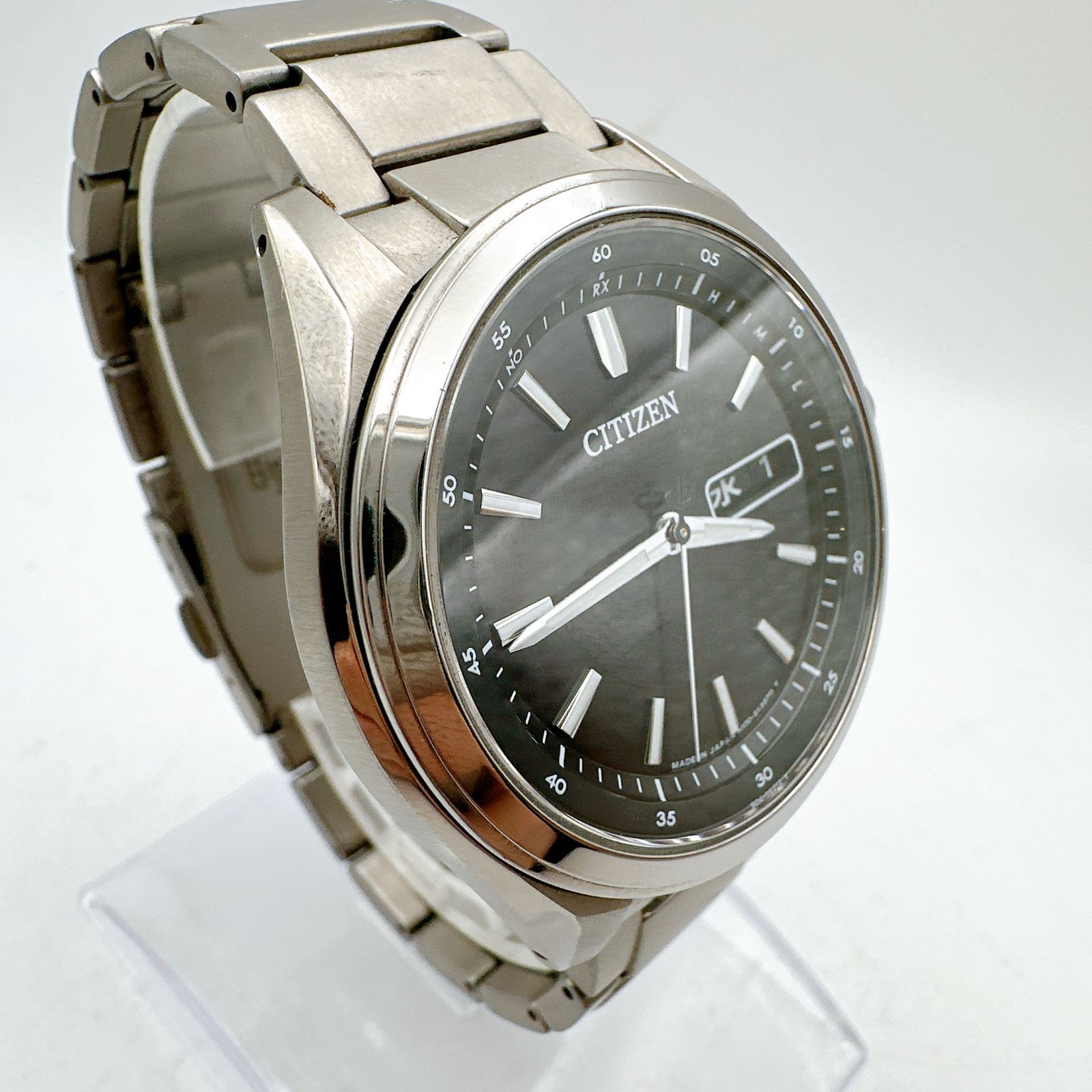 CITIZEN シチズン 電波ソーラー 箱付き メンズ腕時計 チタニウム 