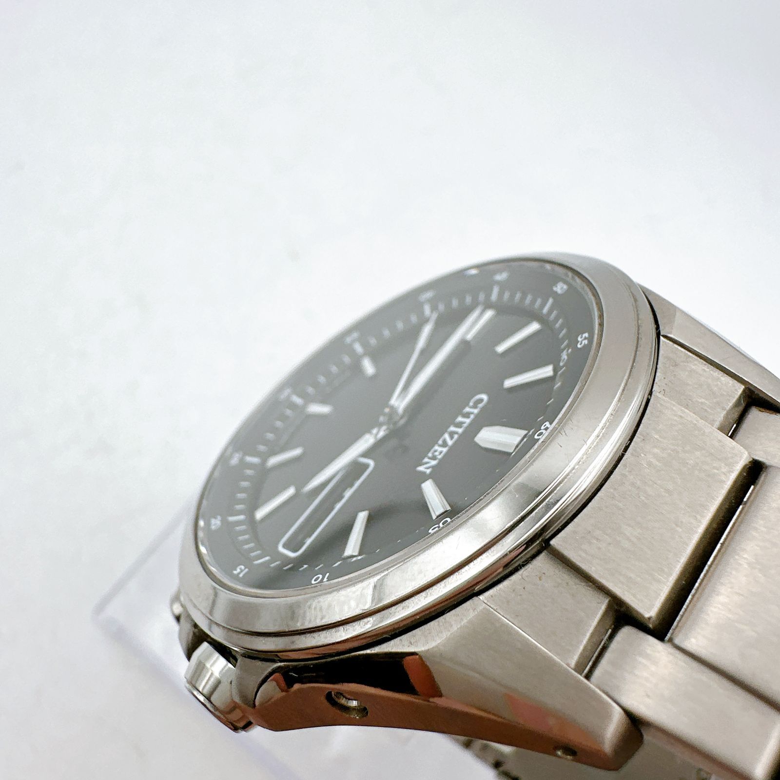 CITIZEN シチズン 電波ソーラー 箱付き メンズ腕時計 チタニウム 