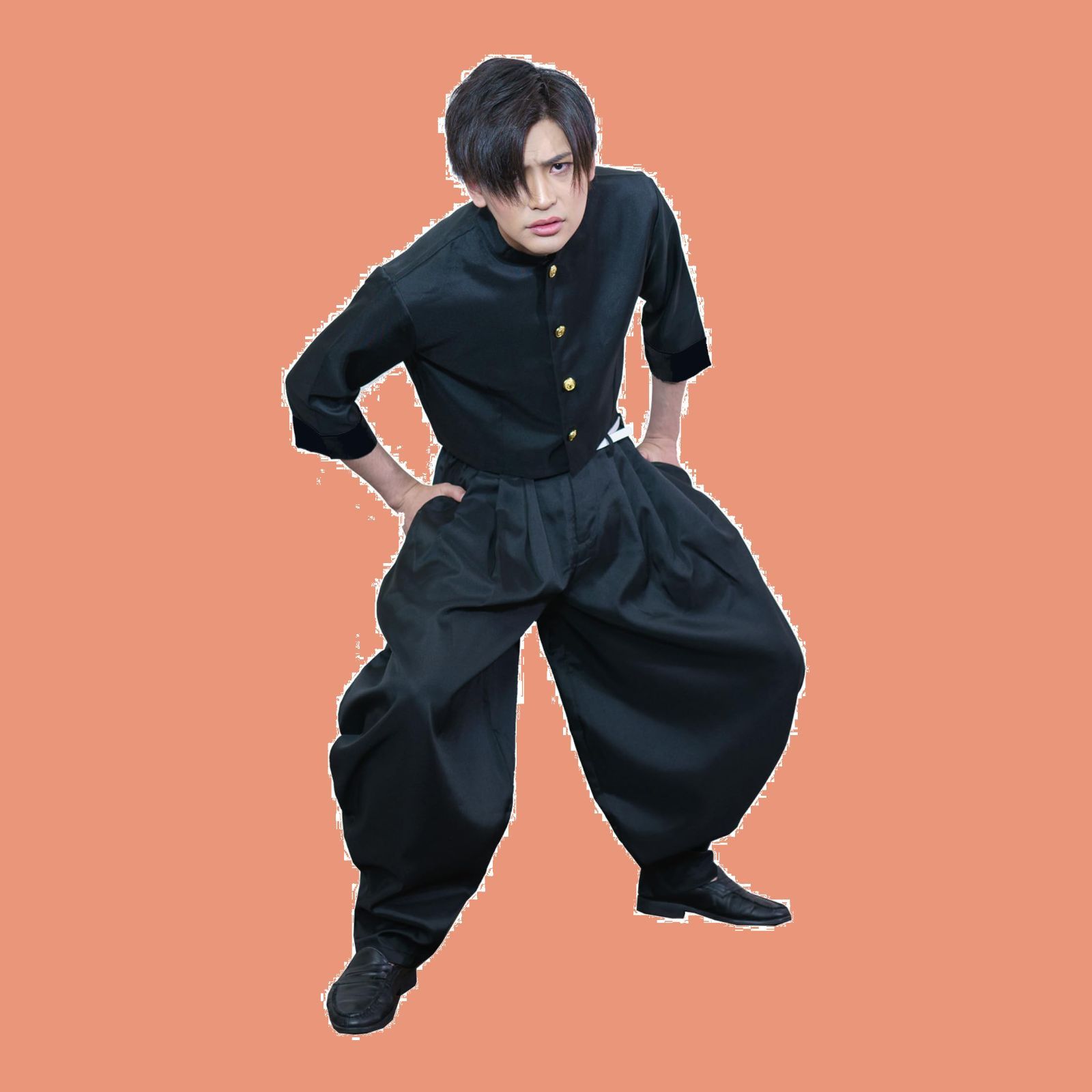 メンズ 男性 衣装 ヤンキー 短ラン ボンタン コスプレ 学生服 上着 学