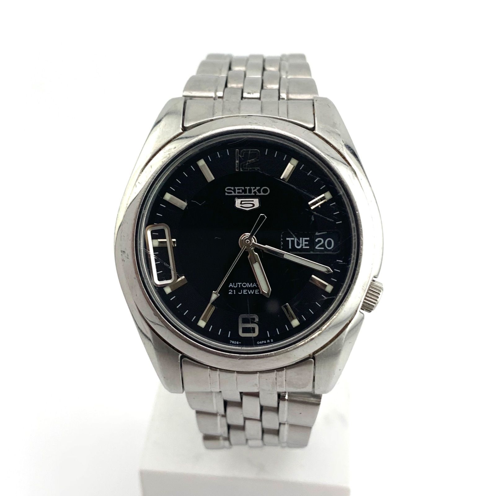 ジャンク】SEIKO 7S26-01V0 自動巻き時計 黒文字盤 - メルカリ