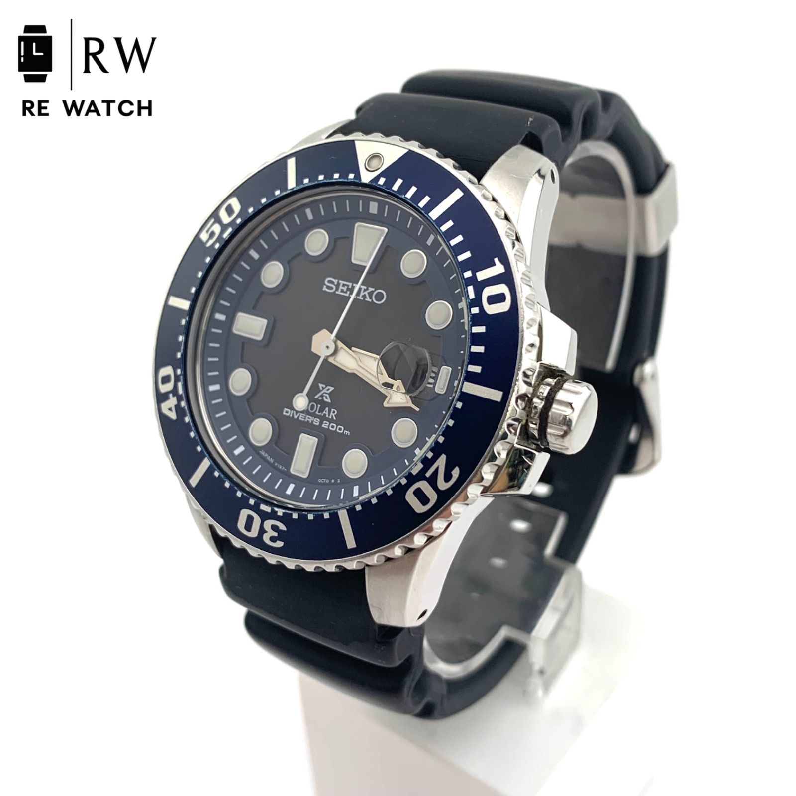 中古】SEIKO V157-0BT0 ソーラー ダイバーズ 200m 腕時計 - メルカリ