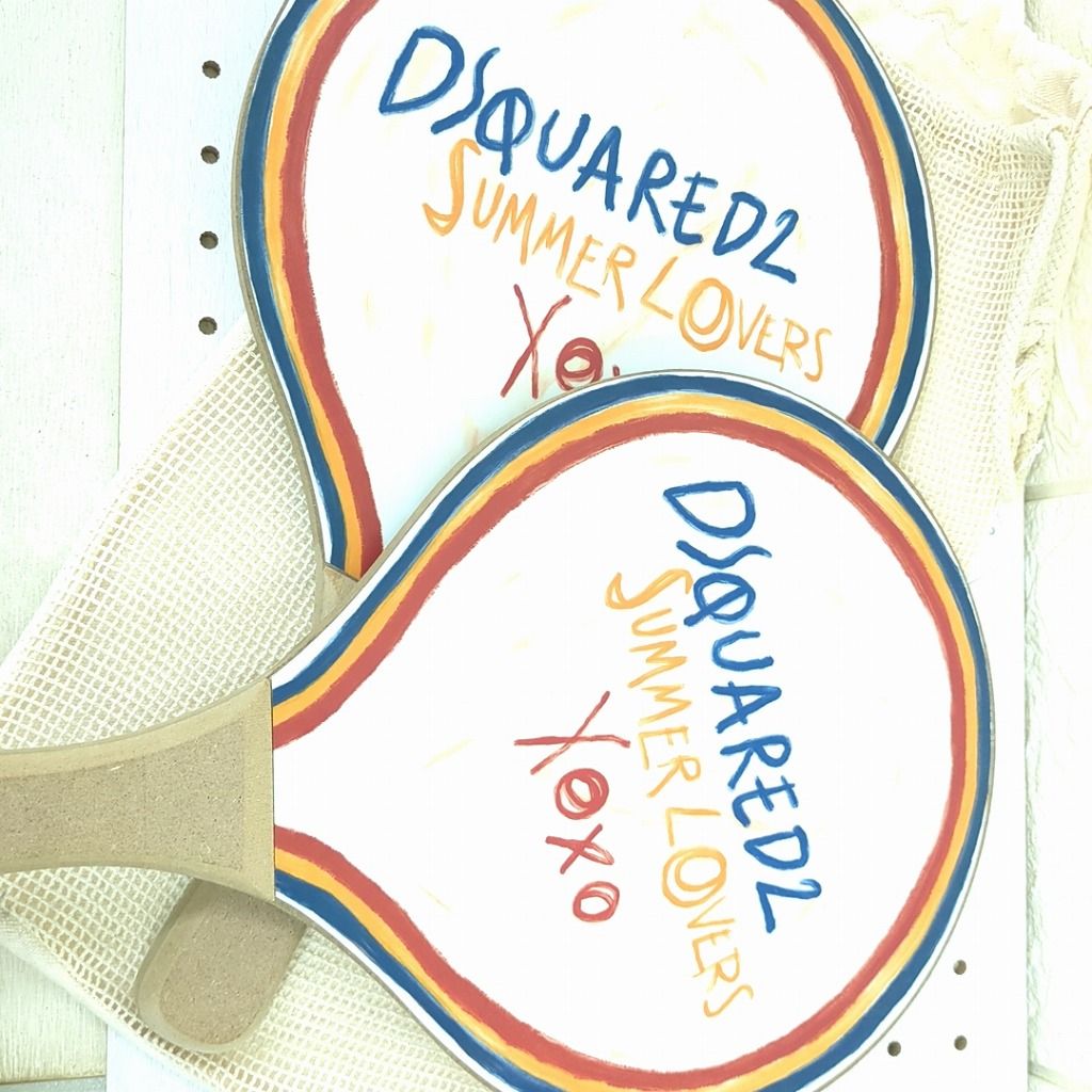Dsquared2　ディースクエアード　ビーチパドル　ラケット　ボール　セット Dsquared2 ディースクエアード ビーチパドル ラケット ボール セット