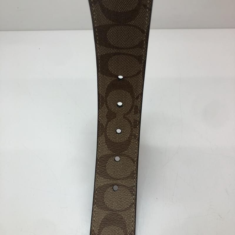中古】COACH Harness Plaque Reversible Belt In Signature Canvas