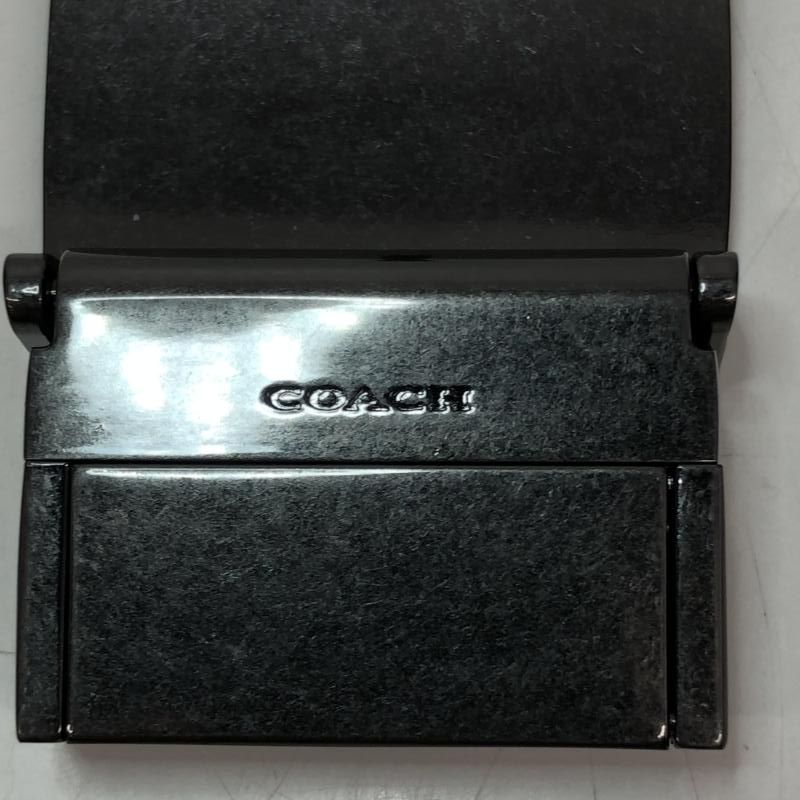中古】COACH Harness Plaque Reversible Belt In Signature Canvas