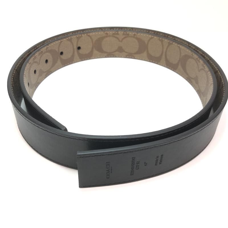 【中古】COACH Harness Plaque Reversible Belt In Signature Canvas Brown F22540 コーチ[66][240066187803] 中古】COACH Harness Plaque Reversible Belt In Signature Canvas