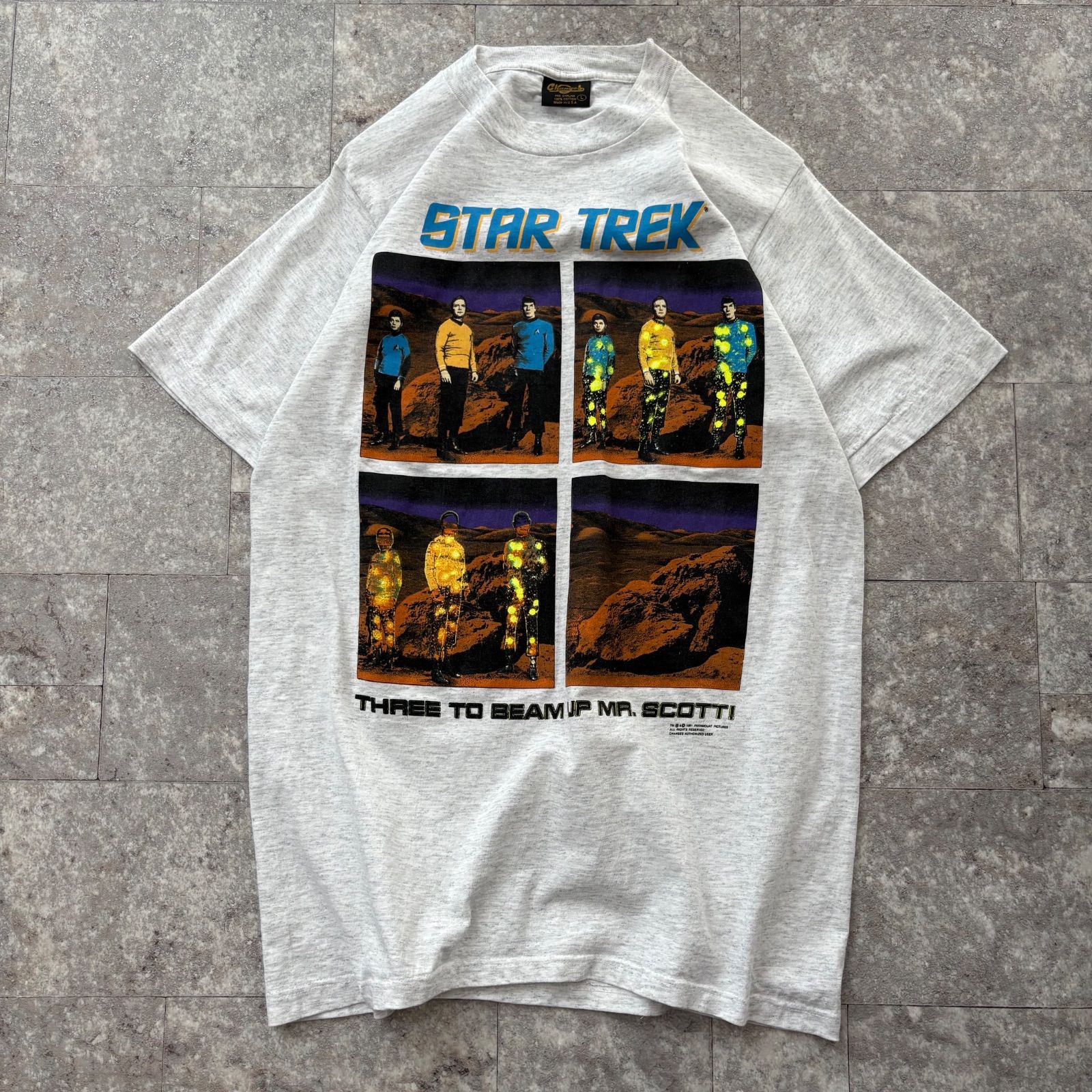90s 【USA製】 STAR TREK Tシャツ L 1991年 コピーライト スタート