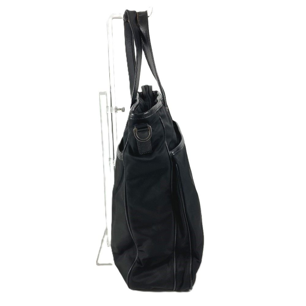 プラダ PRADA トライアングルロゴ 三角ロゴ プレート VA1033 カバン トートバッグ ショルダーバッグ レザー/ナイロン ブラック PRADA プラダ ショルダーバッグ トライアングルロゴ 三角ロゴ プレート