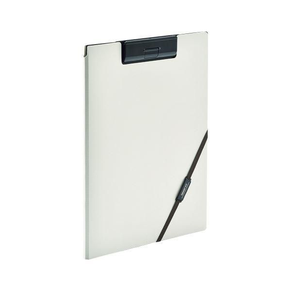 （まとめ） LIHIT LAB SMART FIT クリップファイル A4判 タテ型 ベージュ 〔×5セット〕
