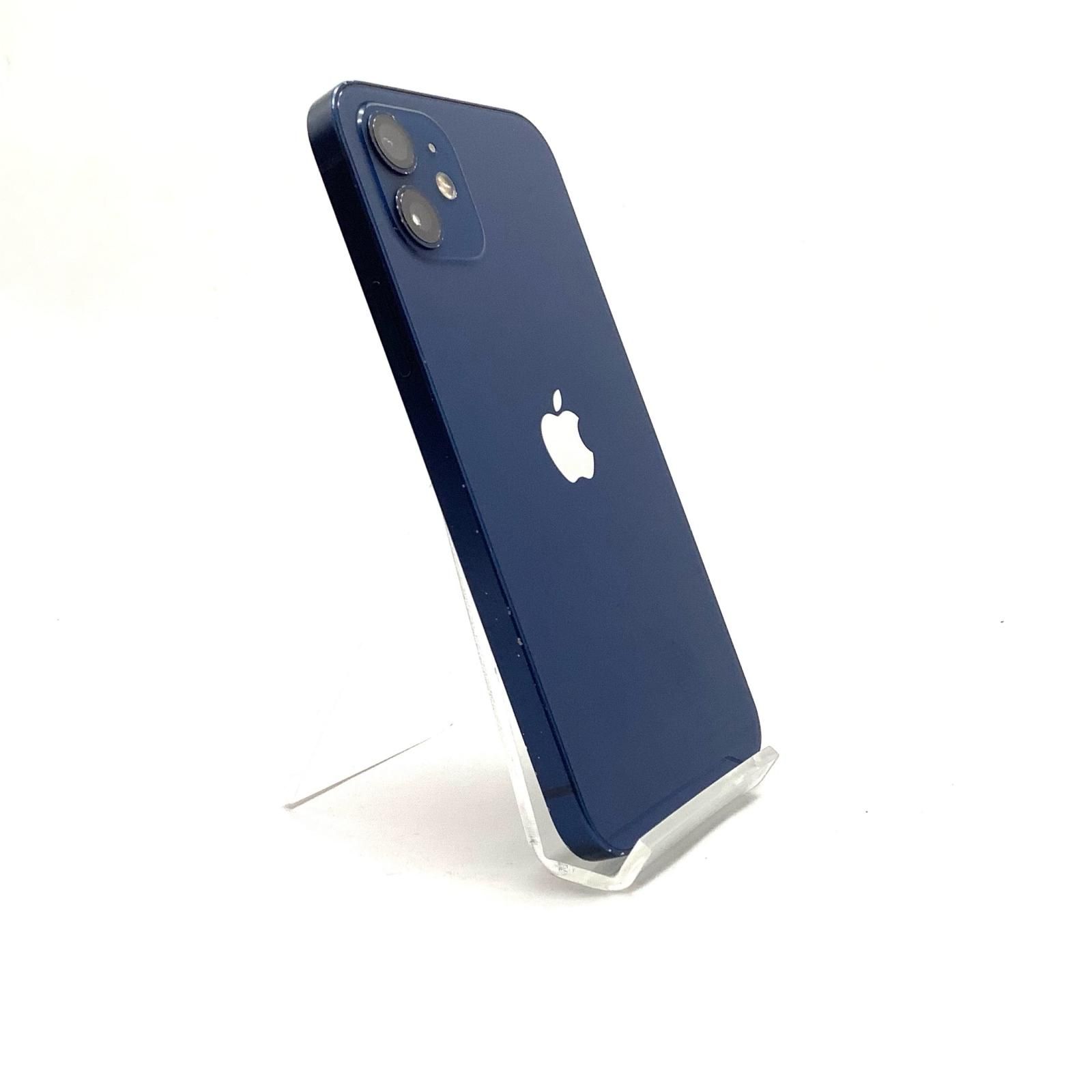 最速発送】 iPhone 12 128GB ブルー docomo 白ロム【難有】 100 