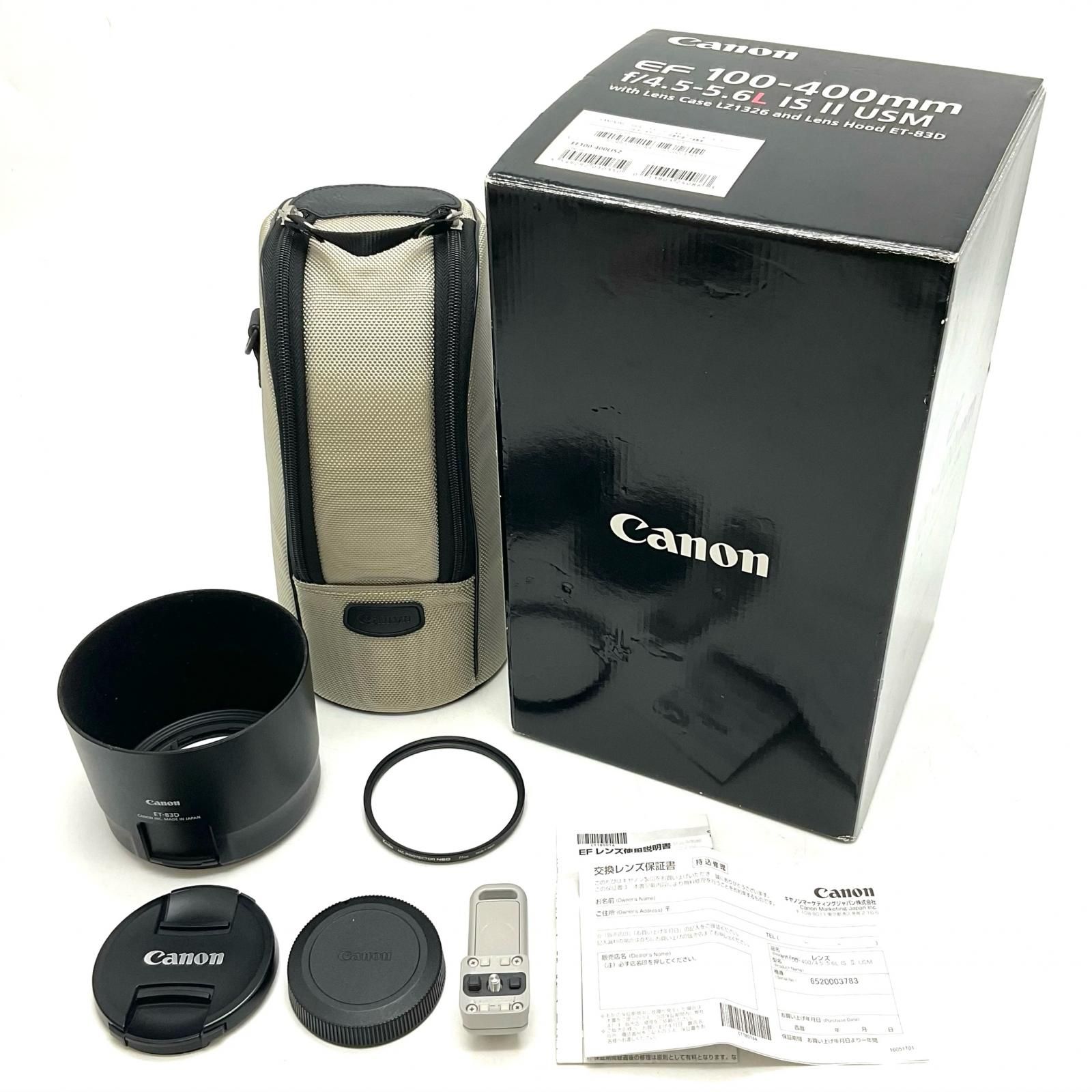 全額返金保証】【最速発送】Canon EF100-400mm F4.5-5.6L IS II USM 美 