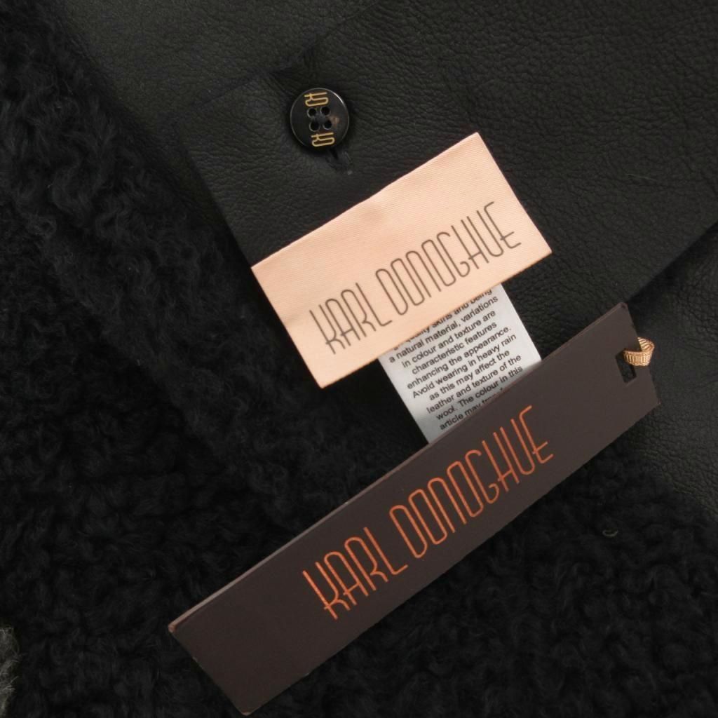 カールドノヒュー KARL DONOGHUE タグ付き カシミアタッチ ラムスキン