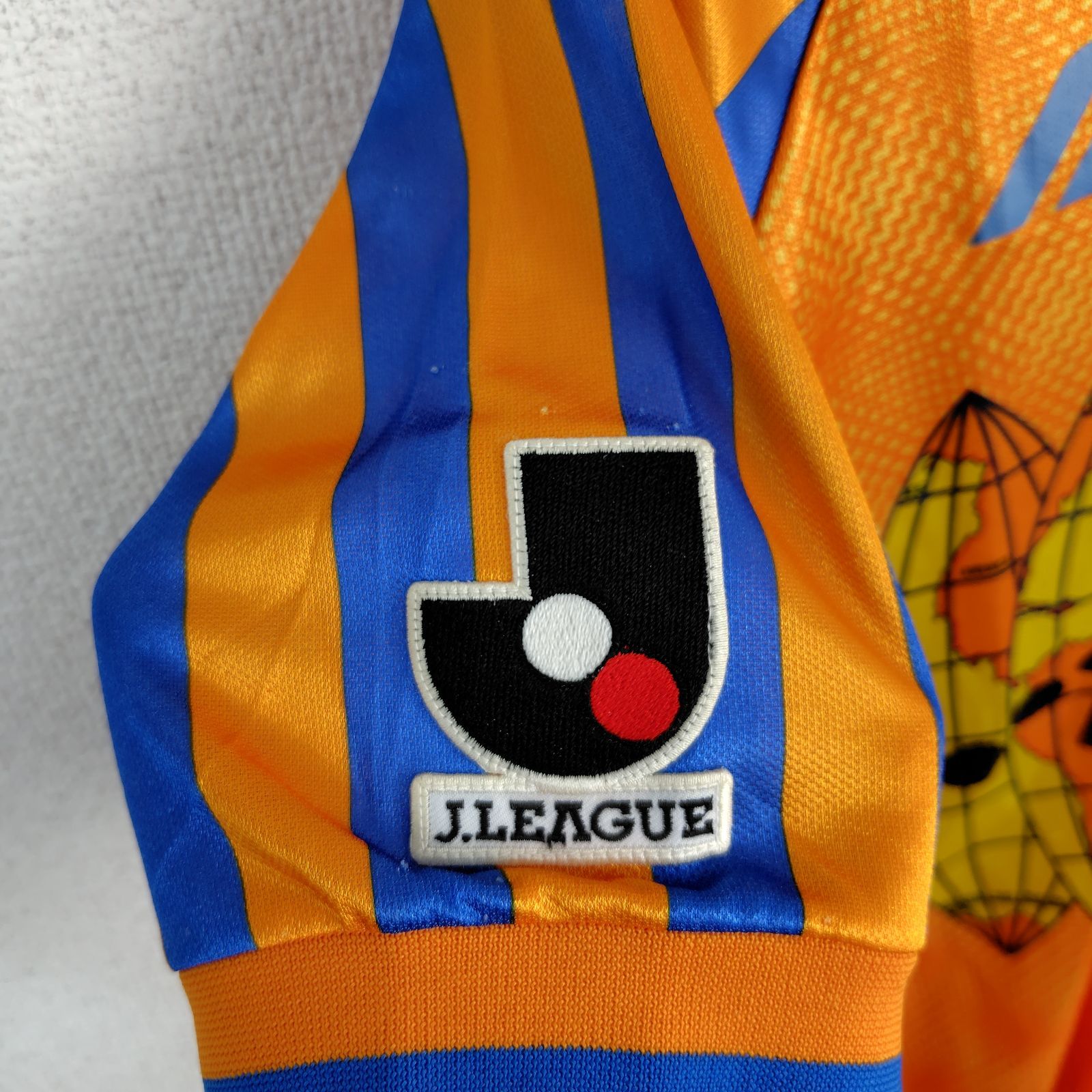 90s Mizuno ミズノ 清水エスパルス ゲームシャツ オレンジ Lサイズ
