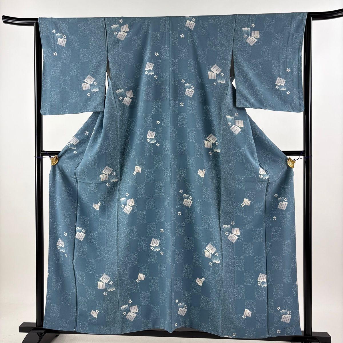 小紋 身丈155.5cm 裄丈63cm 正絹 名品 【中古】 美品】 小紋 身丈155.5cm 裄丈63cm 正絹 名品 【中古】の通販 by