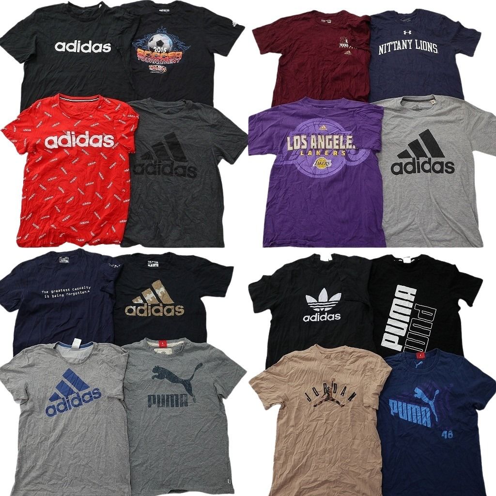 古着卸 まとめ売り スポーツブランドMIX Tシャツ 16枚セット ( メンズ 