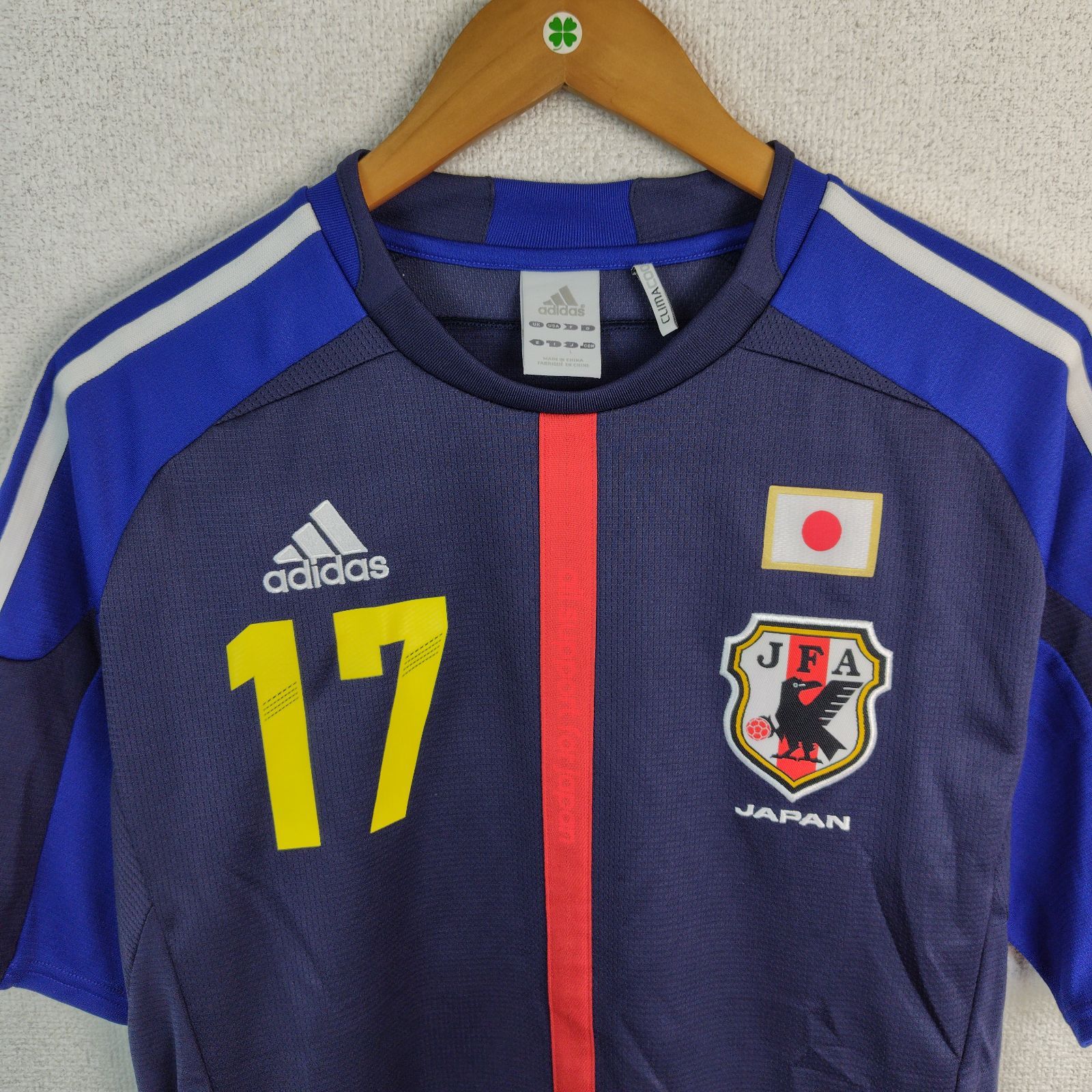 adidas アディダス ゲームシャツ 日本代表 長谷部誠 17 ネイビー