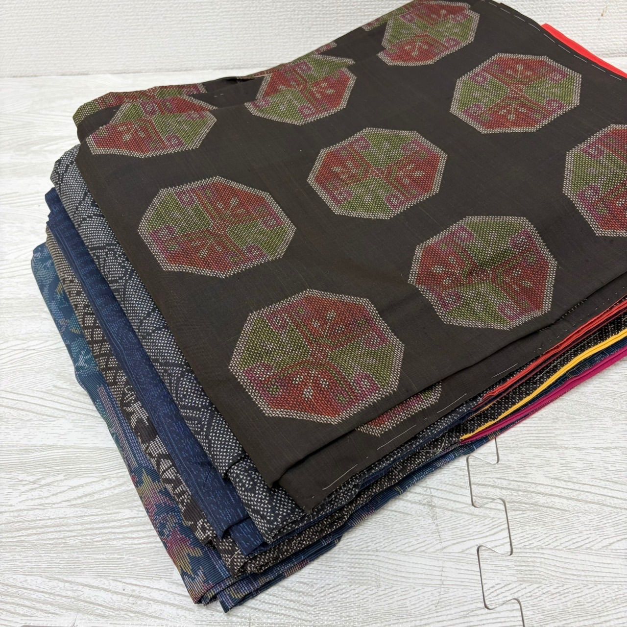 大島紬 着物 正絹 5着 着物まとめ売り リメイク材料 m-1492 - メルカリ