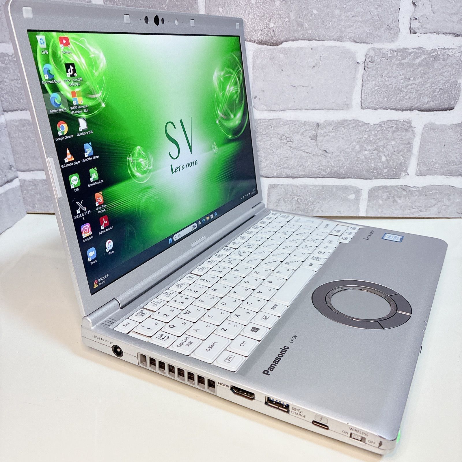 レッツノート SSD 8/256 カメラ ノートパソコン Windows11 第8世代 