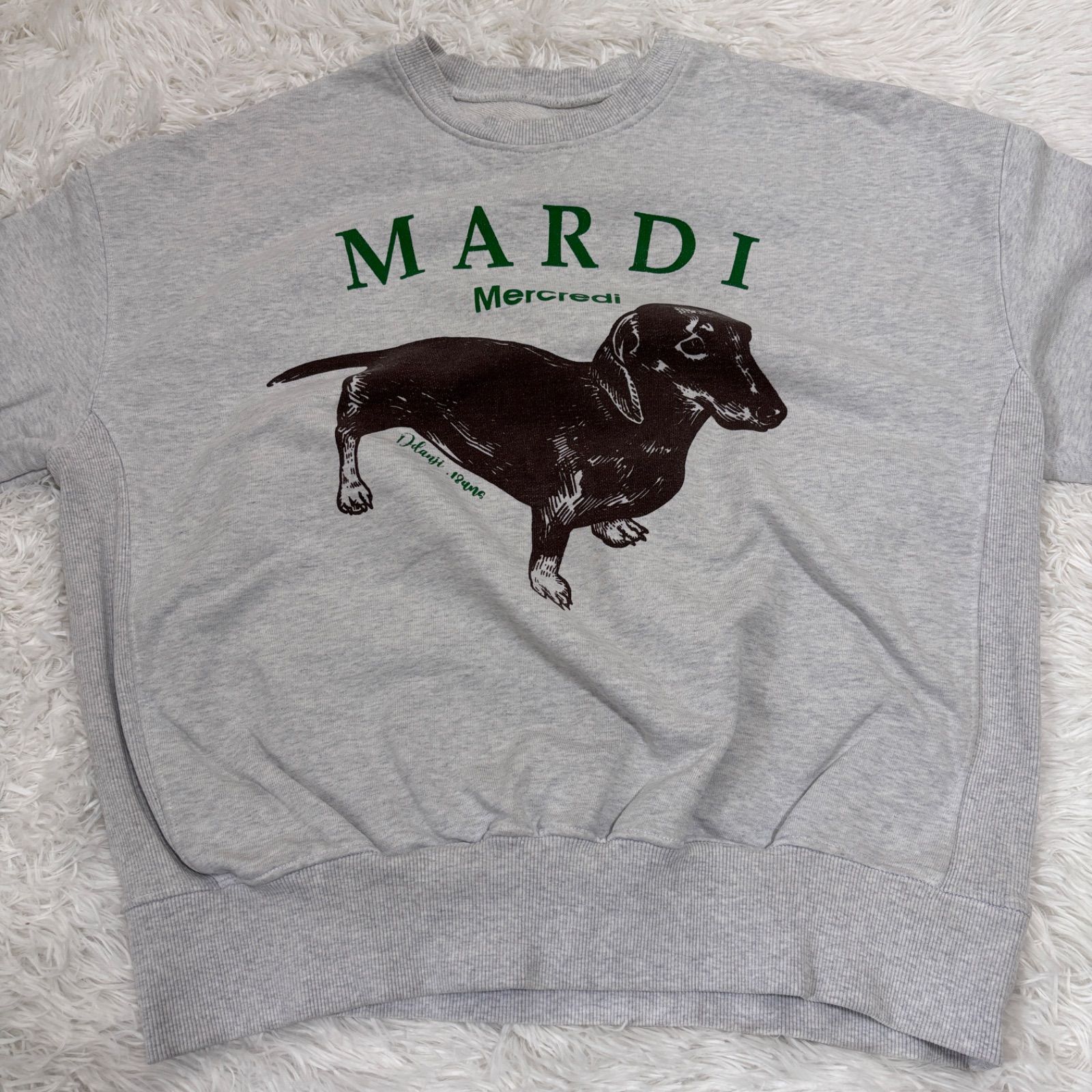 古着 Mardi Mercredi マルディメクルディ グレー トレーナー 262-127 
