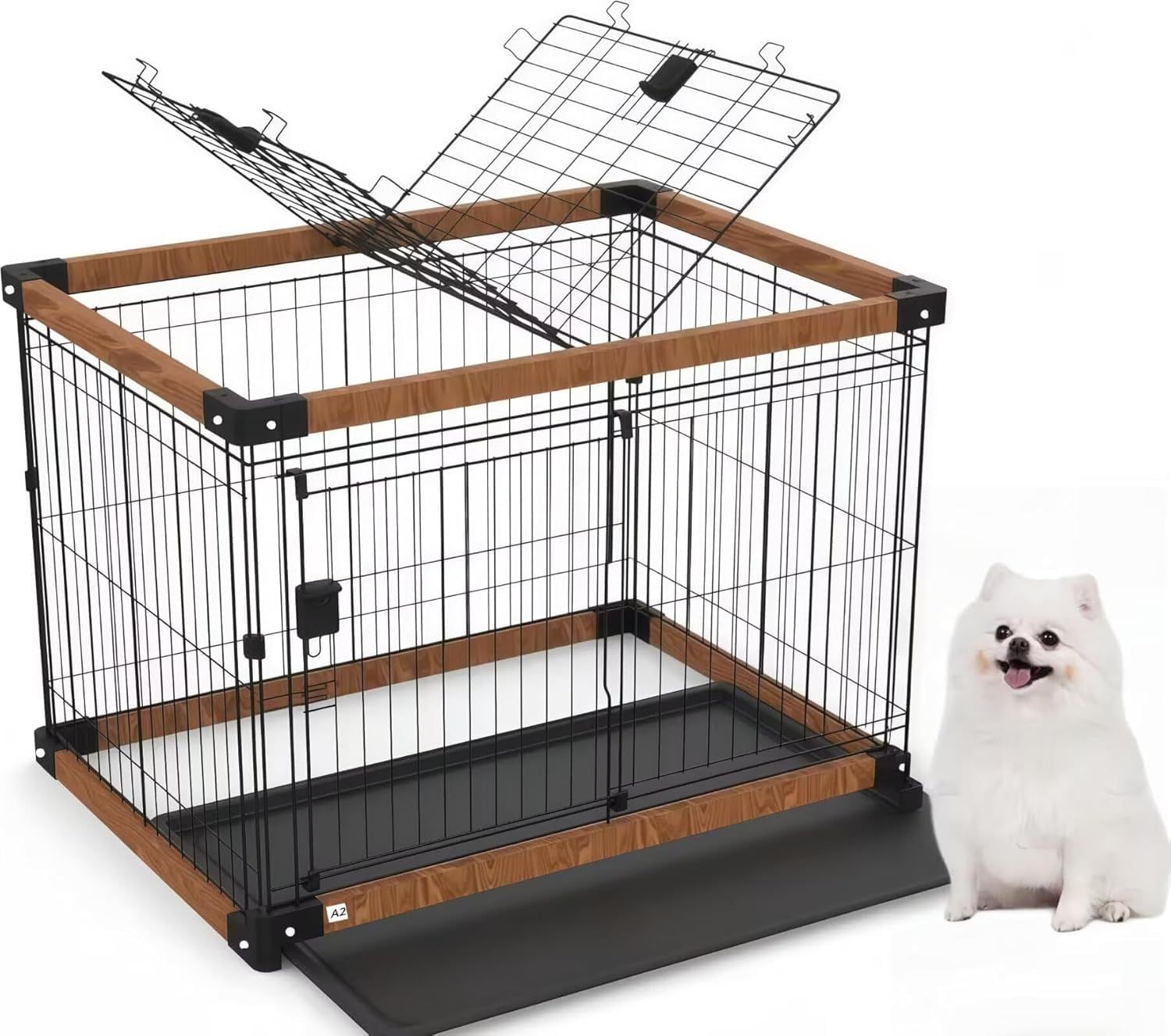 TUIYIDUO 折りたたみ式 犬ケージ ペットケージ 犬 サークル お手入れ簡単 脱走防止 持ち運び便利 日本語説明書付き（96.2*70*71cm ）