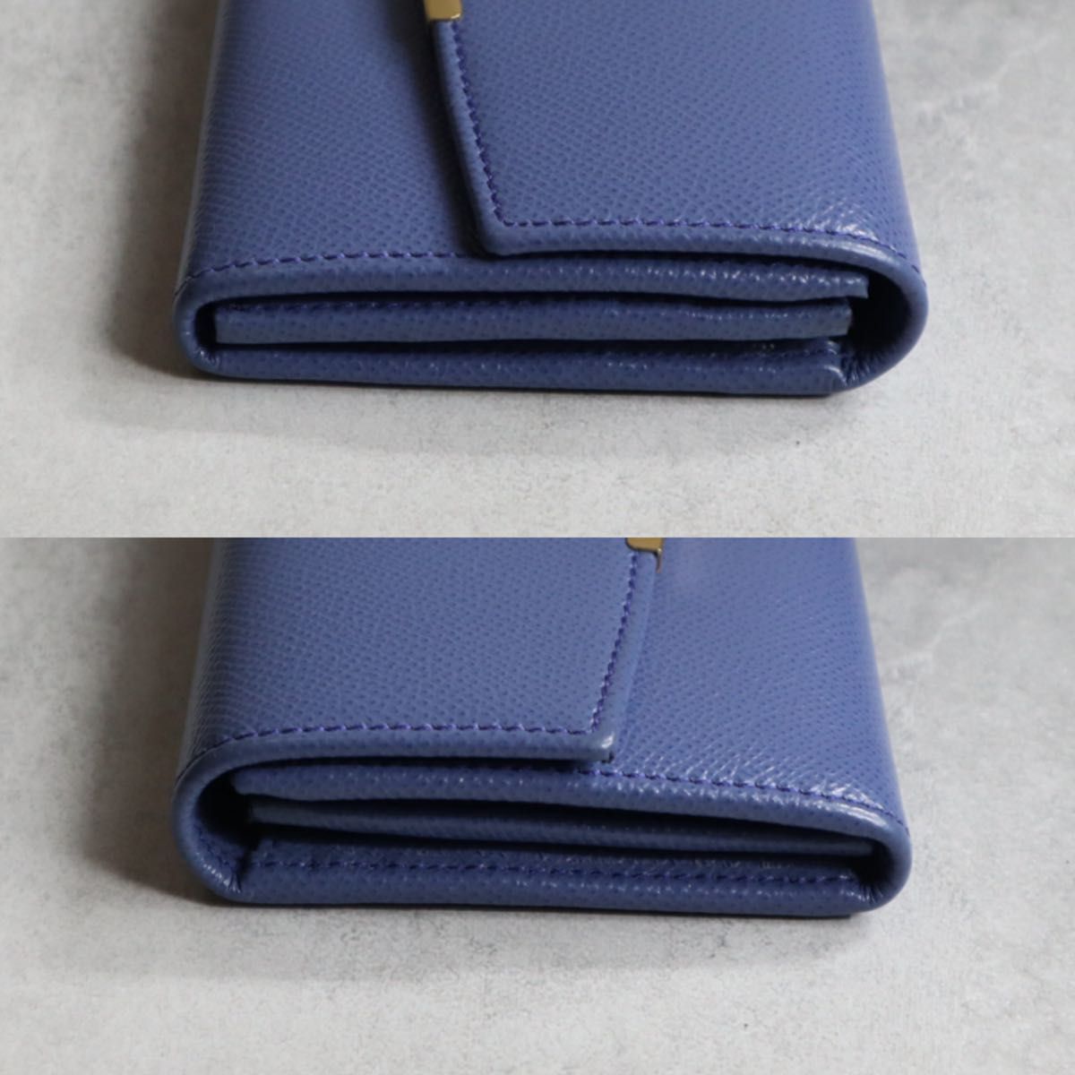 【美品❗】✨Ferragamo✨ 長財布  ブルー Salvatore Ferragamo（財布 ・ ブルー・ネイビー/青色系）のフリマ