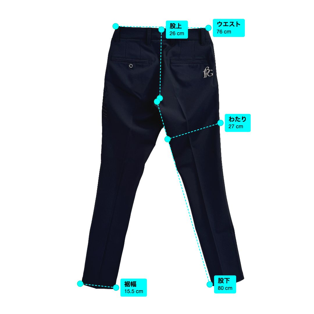 新品 1PIU1UGUALE3 GOLF × miura三浦技研 サイド刺繍ロングパンツ 3