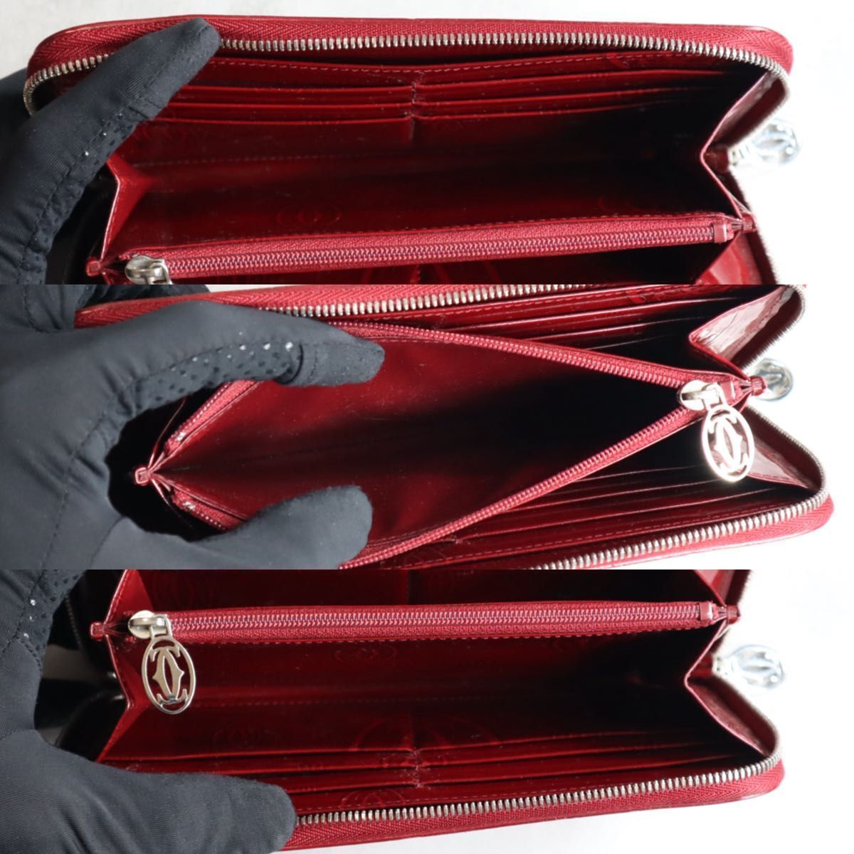 カルティエ　ハッピーバースディ　ラウンドファスナー長財布ボルドーL3001283 カルティエ Cartier 財布 長財布 ラウンドファスナー L3001283 zipped