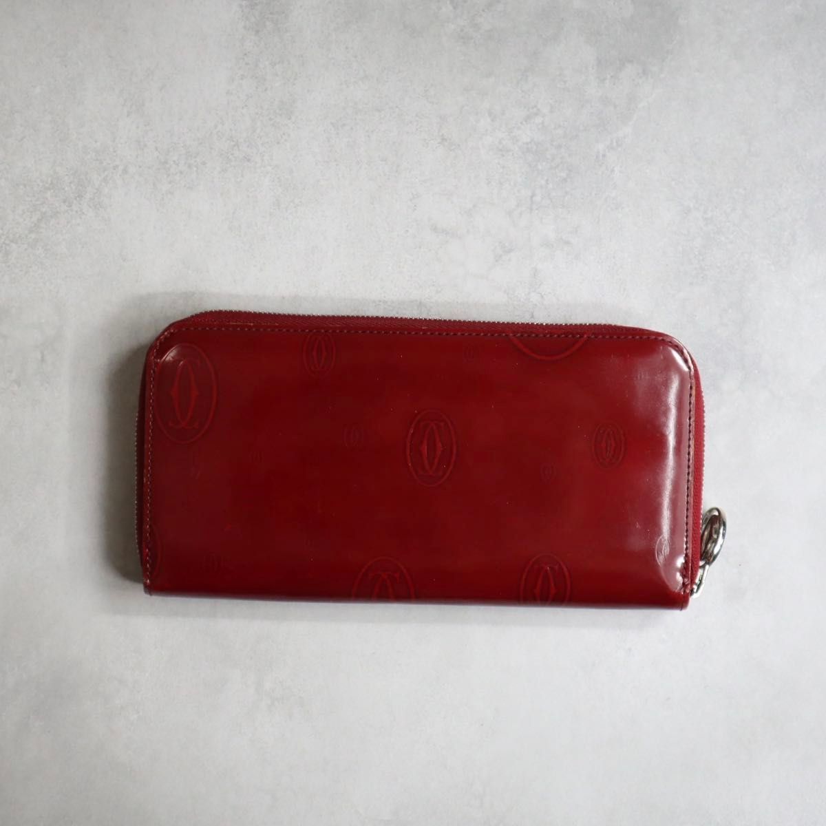 カルティエ　ハッピーバースディ　ラウンドファスナー長財布ボルドーL3001283 カルティエ Cartier 財布 長財布 ラウンドファスナー L3001283 zipped
