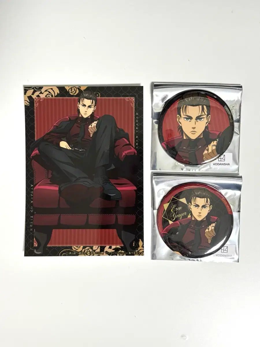 進撃の巨人 Dignified 缶バッジ エレン 20個 アニメイト グッズ-バッチ