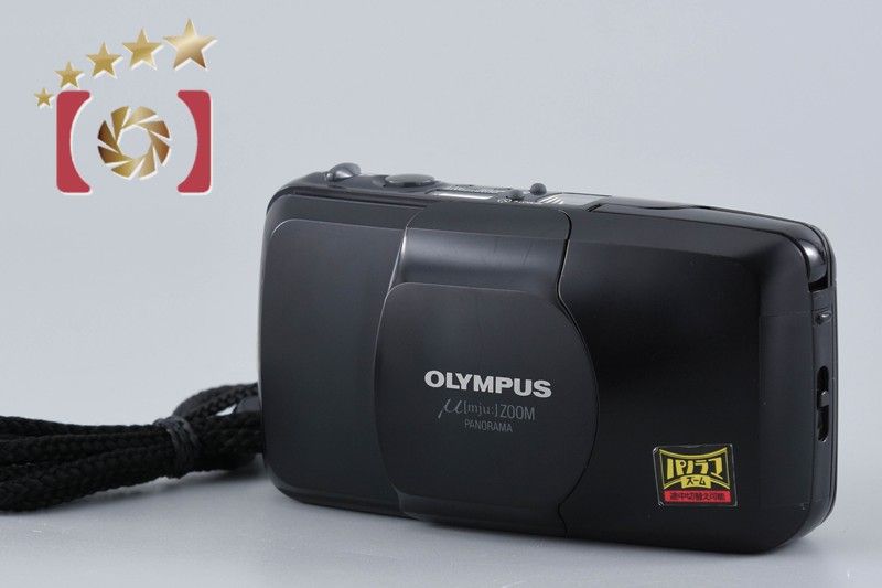 シャッターOK】Olympus オリンパス μ[mju:] ZOOM PANORAMA 黒 ブラック