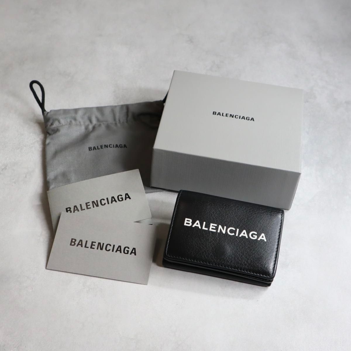 付属品完備】 BALENCIAGA バレンシアガ / エブリデイミニウォレット 三