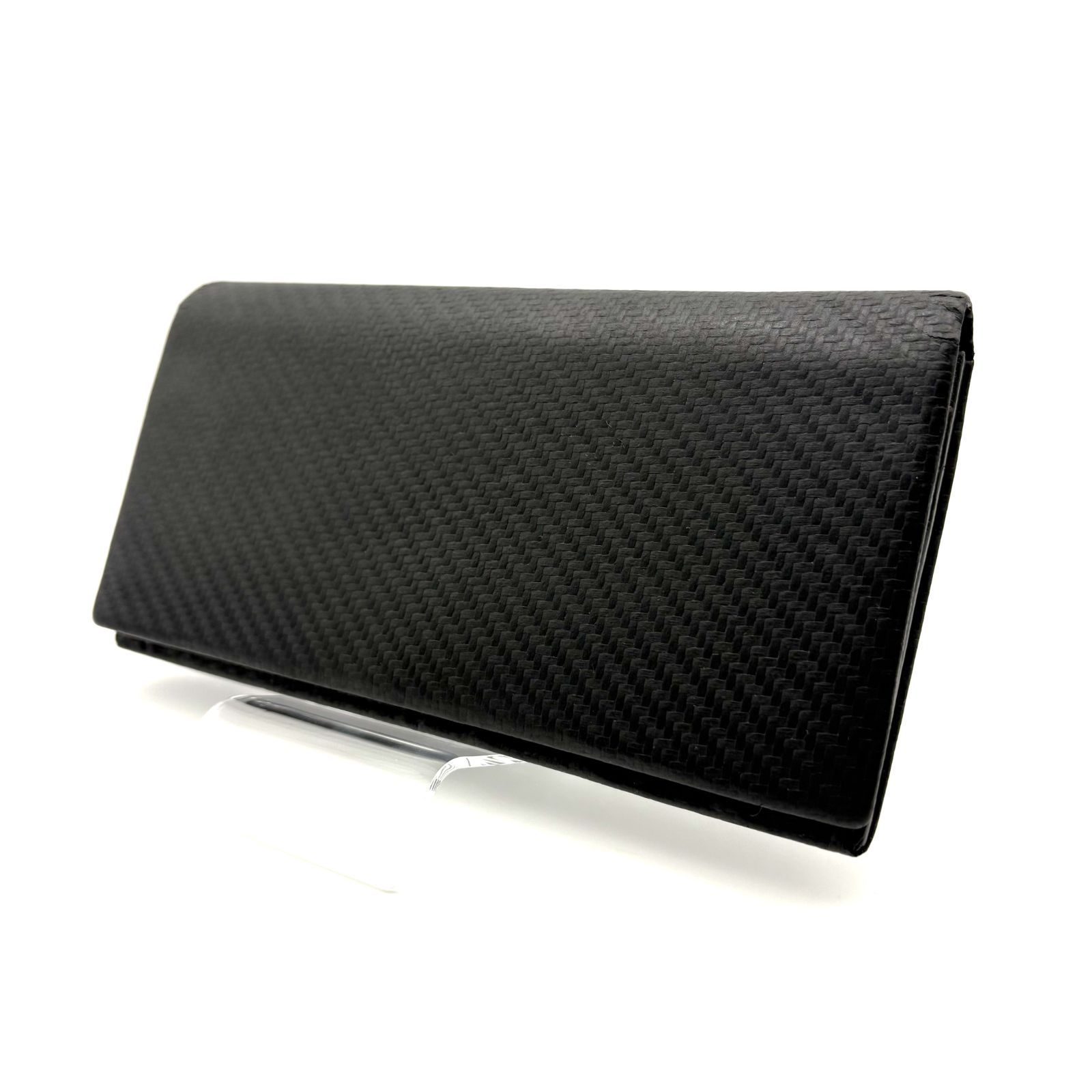 箱付／美品 】dunhill ダンヒル シャーシ ロングウォレット カーボン調 