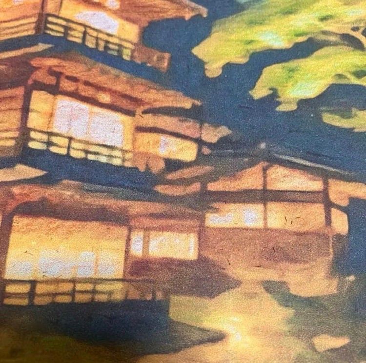 ジブリアート109 千と千尋の神隠しより「金具屋」額装品 額縁寸法45