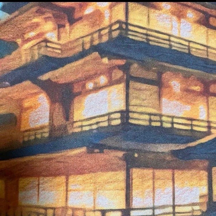 ジブリアート109 千と千尋の神隠しより「金具屋」額装品　額縁寸法45㎝×33㎝ ジブリアート109 千と千尋の神隠しより「金具屋」額装品 額縁寸法45