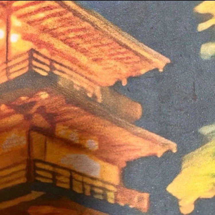 ジブリアート109 千と千尋の神隠しより「金具屋」額装品 額縁寸法45
