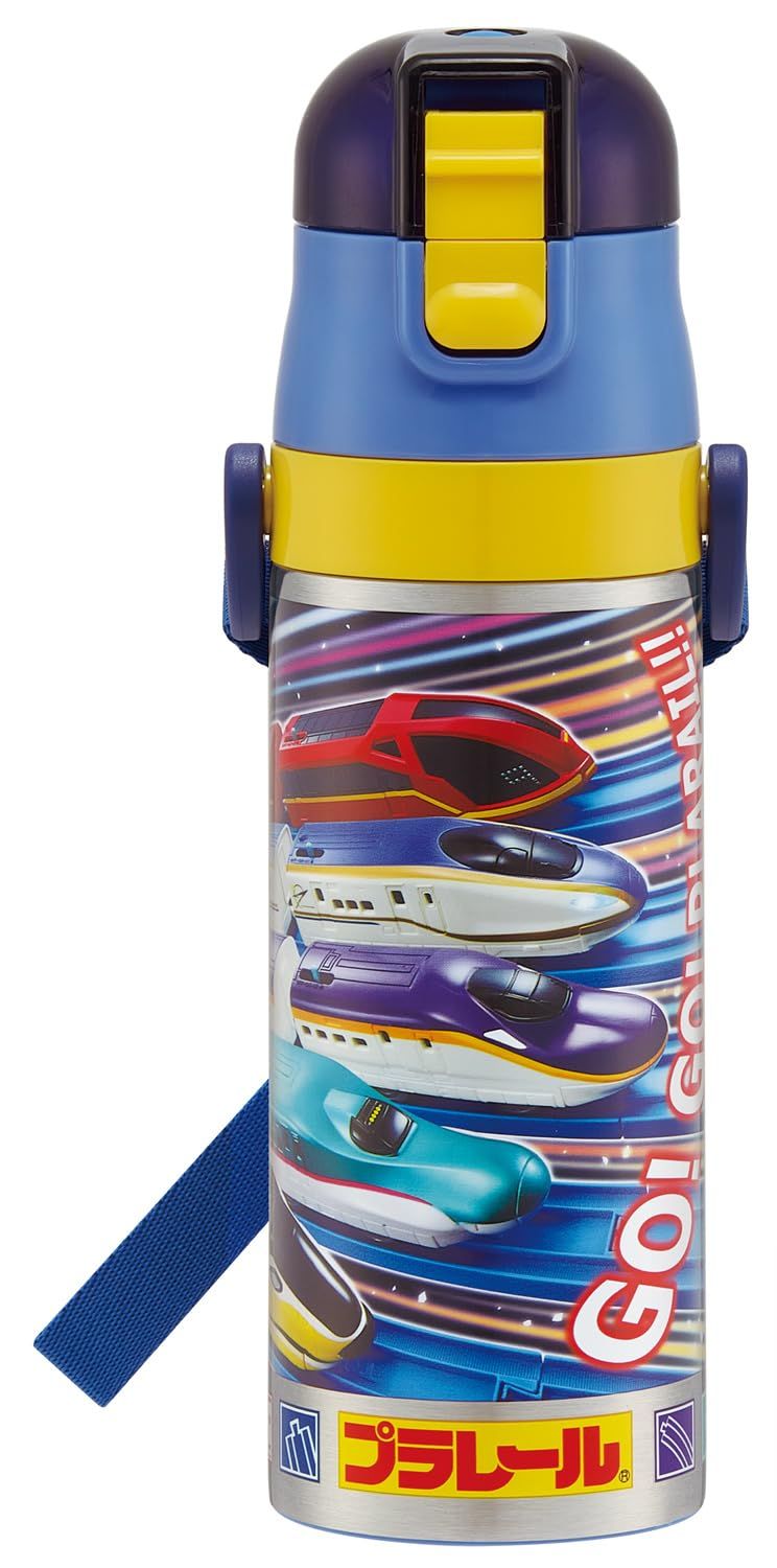 スケーター(Skater) 水筒 子供用 直飲み 470ml プラレール 25 男の子 保冷専用 ステンレス 軽量タイプ waterbottle スポーツボトル キッズ こども 水瓶 SDC4-A