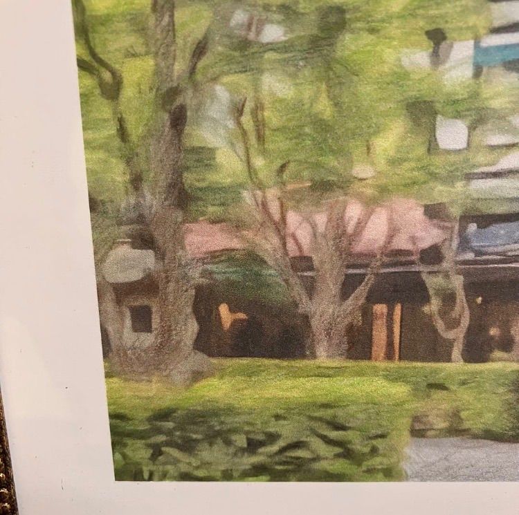 ジブリアート107 風立ちぬより「万平ホテル」額装品 額縁寸法45㎝×33