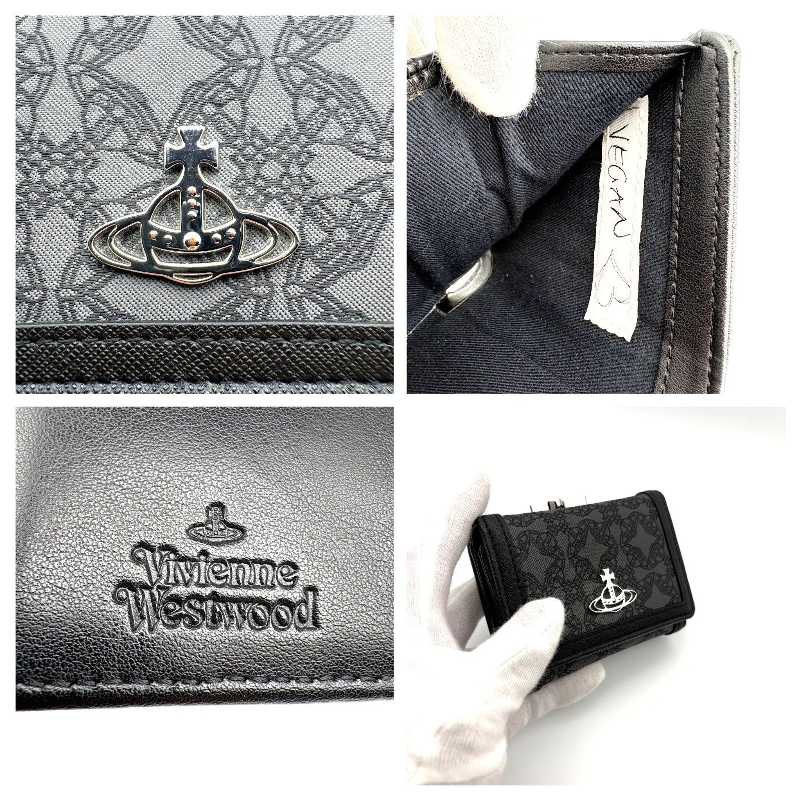 箱付／美品 】Vivienne Westwood コンパクト三つ折り財布 がま口 RE 