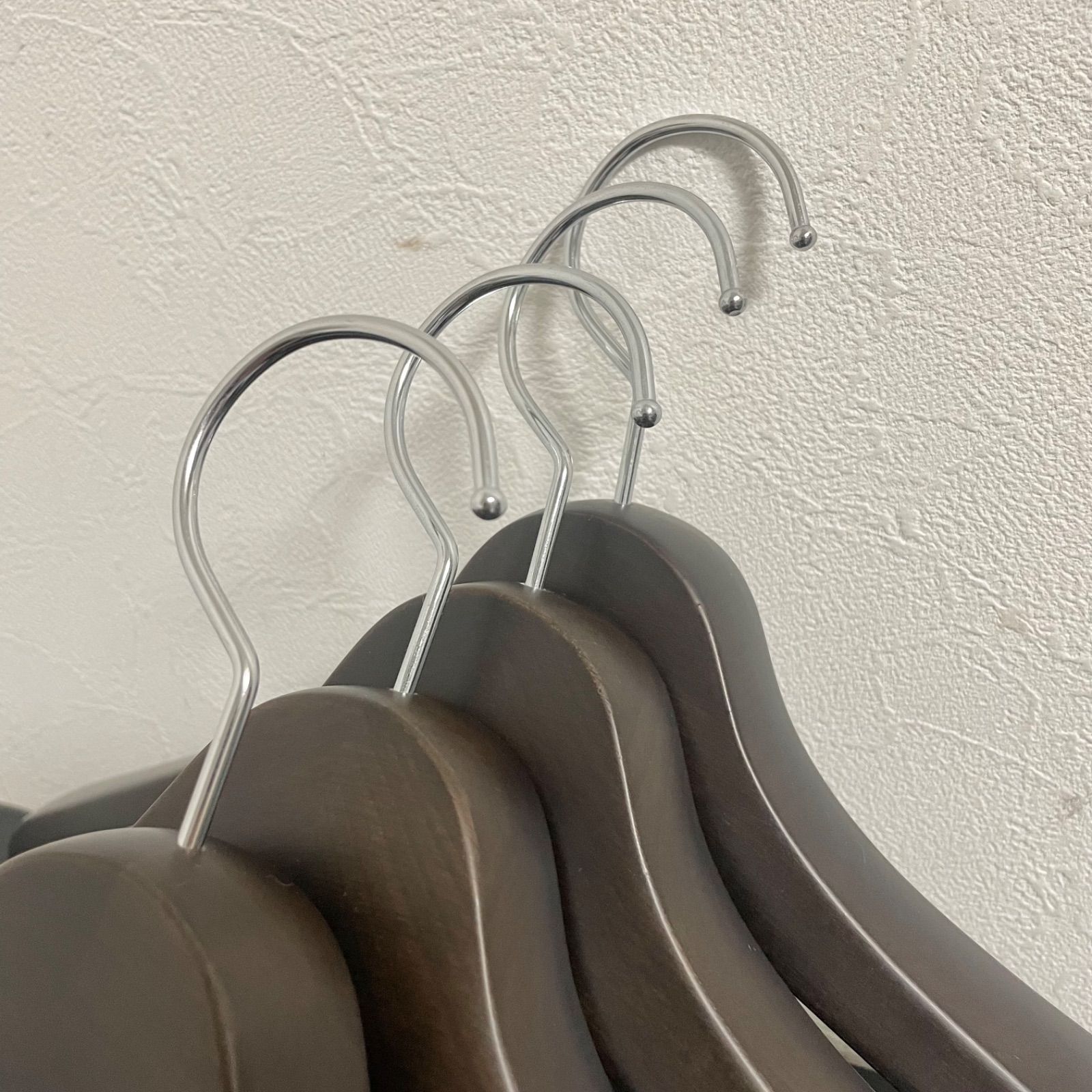 まとめて4本セット】NAKATA HANGER ナカタハンガー 木製スーツハンガー 