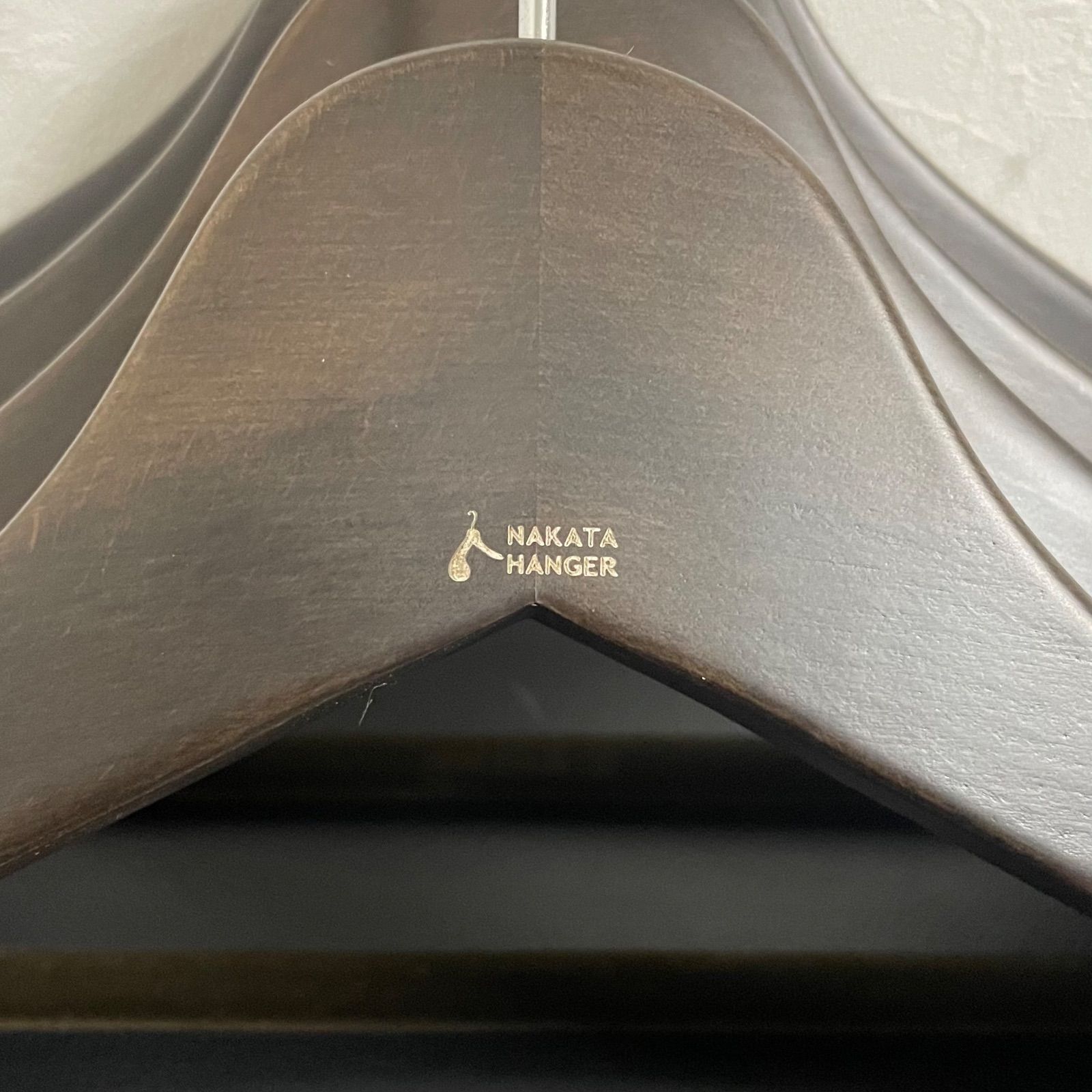 まとめて4本セット】NAKATA HANGER ナカタハンガー 木製スーツハンガー 