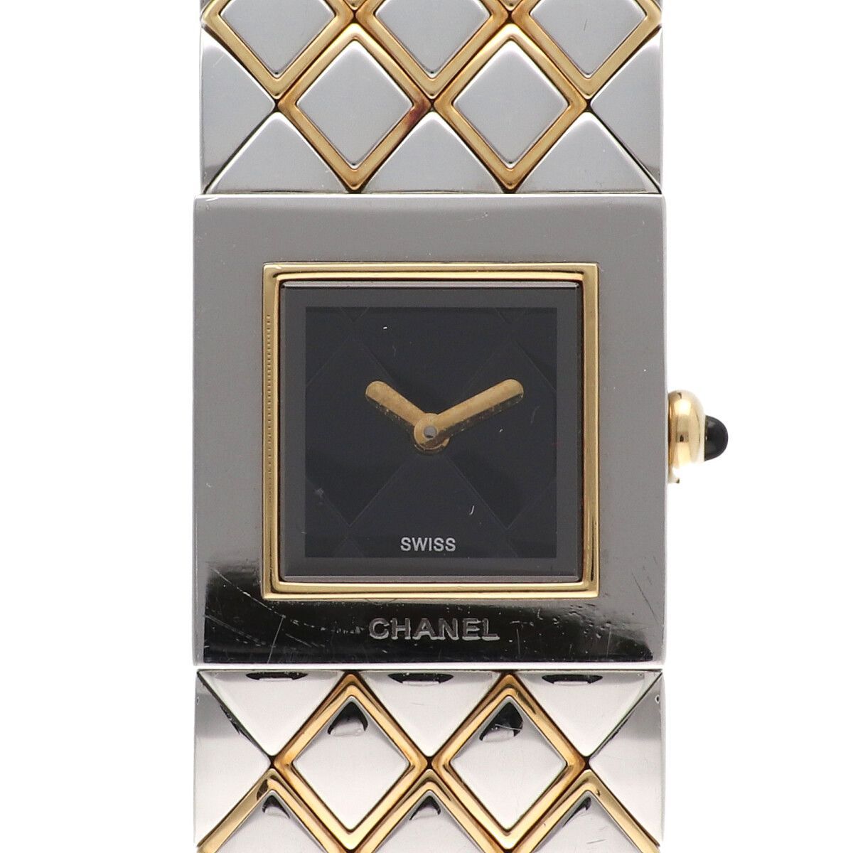 【中古】 CHANEL シャネル マトラッセ H0475 K18YG SS バングル 腕時計 キルティング レディース 23035491 AO 中古】 CHANEL シャネル マトラッセ H0475 K18YG SS バングル 腕時計