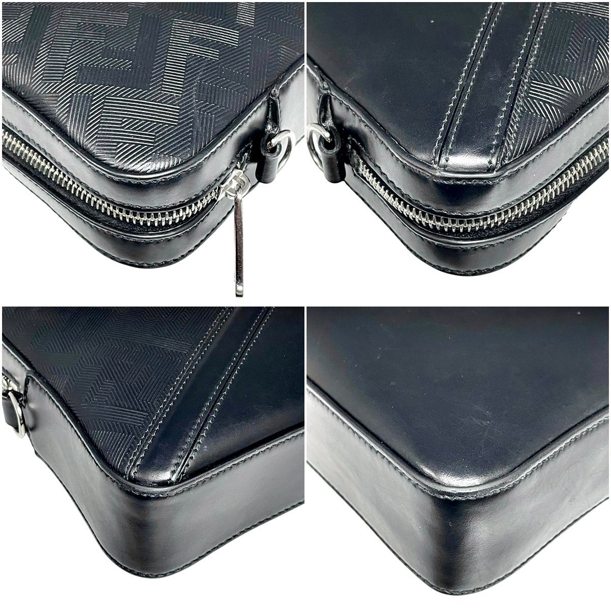 中古】 Fendi フェンディ ズッカエンボス ダイアゴナル カメラケース